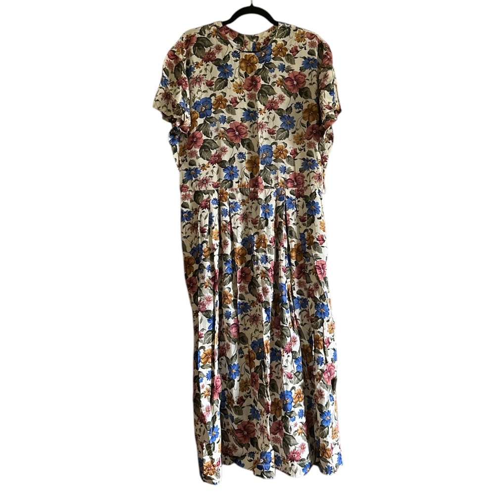 Vintage Floral Dress, Size 12